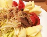 我が家の定番！ジューシー豚肉サラダ作り方6写真