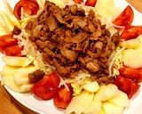 我が家の定番！ジューシー豚肉サラダ作り方7写真
