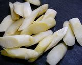 おつまみ！柿の種のオイル漬けアスパラ和え作り方1写真