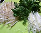 減塩、もやし・ネギ・春菊のナムル作り方1写真