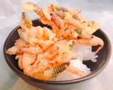 サクッ!つくしと釜揚げ桜えびのかき揚げ丼作り方2写真