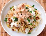 浅漬け納豆の冷製パスタ作り方4写真