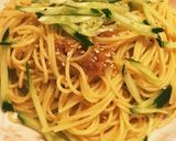 梅香る❀胡瓜と梅のパスタ作り方7写真