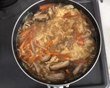 黒酢でさっぱりサンラータンうどん作り方6写真