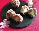 簡単♡ぼた餅みたいな⁈いちご大福 笑作り方7写真