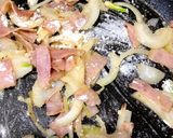 ランチにクリームパスタ♡作り方3写真