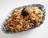 高菜とゴボウの和風チャーハン作り方5写真