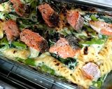 のらぼう菜と鮭の味噌グラタン風作り方6写真