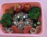 星のカービィおにぎりキャラ弁作り方2写真