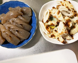 こんにゃくとちくわとねぎの磯辺炒め作り方3写真