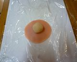 白花甘納豆から桜の練り切り作り方8写真