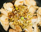 鶏胸肉のピリ甘辛オイスターソースネギ炒め作り方3写真