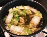 炒め白菜の赤だし味噌汁作り方5写真