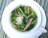 茸と芹と挽き肉のスープ♪作り方5写真