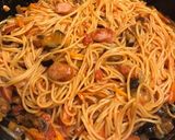 ホットプレートでパスタ作り方4写真