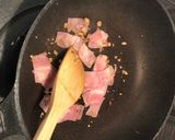ネギとベーコンのバターしょうゆパスタ作り方2写真