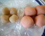 白花甘納豆から桜の練り切り作り方7写真