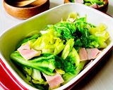 レンジで簡単！春キャベツの塩バター蒸し作り方6写真