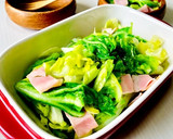 レンジで簡単！春キャベツの塩バター蒸し作り方6写真