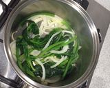 ほうれん草スープ（ハンドブレンダー使用）作り方2写真