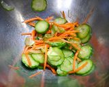 簡単！豆苗の胡麻サラダ作り方1写真
