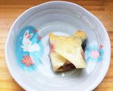 餃子、春巻き、ワンタンの皮で包み焼き作り方2写真