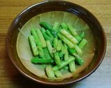 アスパラガスの胡麻和え♪～♪作り方1写真