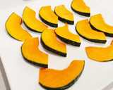 南瓜と舞茸の豚バラ巻き作り方1写真