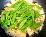 絹さやと高野豆腐の卵とじ作り方2写真