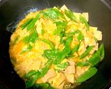 絹さやと高野豆腐の卵とじ作り方3写真