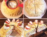 断面萌え♡果物たっぷりミルクレープケーキ作り方13写真