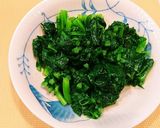 かき菜のおひたし作り方3写真