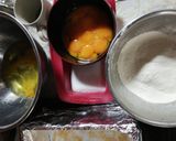 貴女風味で木わくでカステラ❤️ゆりさん風作り方1写真
