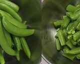 厚揚げとスナップエンドウと椎茸の塩炒め作り方1写真