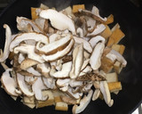 厚揚げとスナップエンドウと椎茸の塩炒め作り方4写真