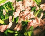 冬菜入り☆豚バラ大根作り方2写真