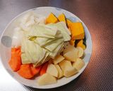 朝御飯にピッタリ☆彩り蒸し野菜☆作り方1写真