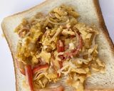 かに玉風トースト作り方4写真