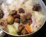塩糀漬け鶏もも肉と甘栗で根菜の煮物を～作り方4写真