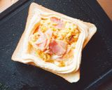 喫茶店風♥️ベーコンエッグトースト♪作り方3写真