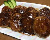 俺流！えのき茸たっぷりの和風ハンバーグ作り方8写真