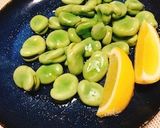 そら豆のレモンオリーブオイル掛け作り方4写真