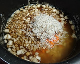 あたただしで根菜としらすの炊き込みご飯作り方3写真