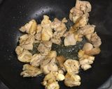 鶏肉と春菊と馬鈴薯のオイスターソース炒め作り方4写真