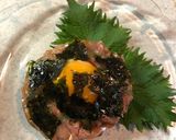 アジのユッケ風&骨せんべい作り方8写真