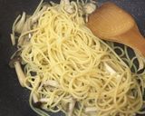 松茸の風味！永谷園お吸いもので和風パスタ作り方4写真