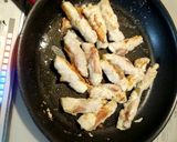 豚こまのネギチーズ包み焼き作り方3写真