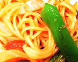 ベーコンとトマトのパスタは時を選ばず作り方9写真