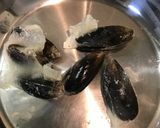 アスパラガスとムール貝のパスタ作り方6写真