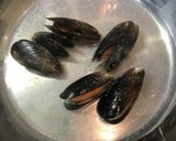 アスパラガスとムール貝のパスタ作り方9写真